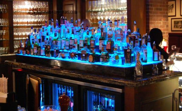 Commercial Bar Liquor Displays