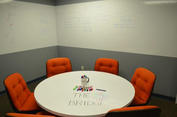 The Whiteboard Covered Strategy Room