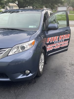 Five star taxi clean minivan