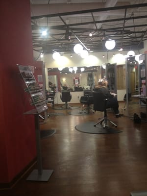 Hair salon area