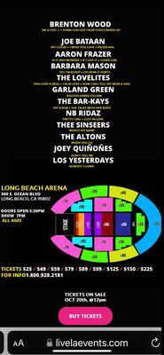 $25 Tickets Limited Avail. for Brenton Wood, Barkays & others Long Beach Arena https://www.livelaevents.com/catch-you-long-beach