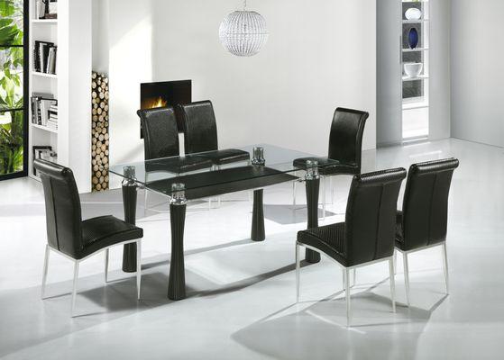 JX1002 7pcs Dining Set in Black