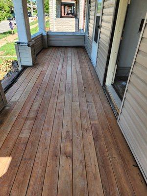 Porch floor replacement.