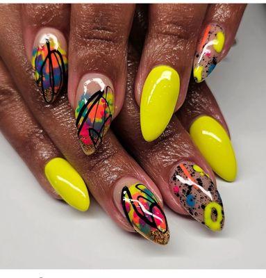 The inspiration from colenails on IG in Chicago