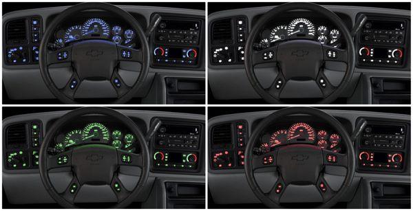 LED Dash kits available in 4 colrs.