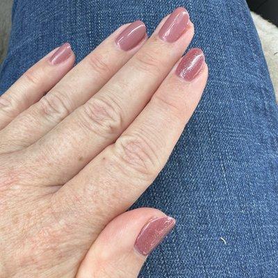 Lee is the best! Last gel mani was beautiful too -- no chips, really long-lasting -- so returned for more. (101+163)