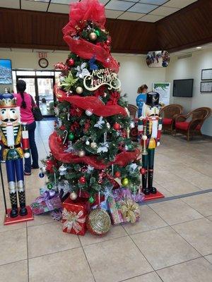 Christmas Tree located in visitor center.