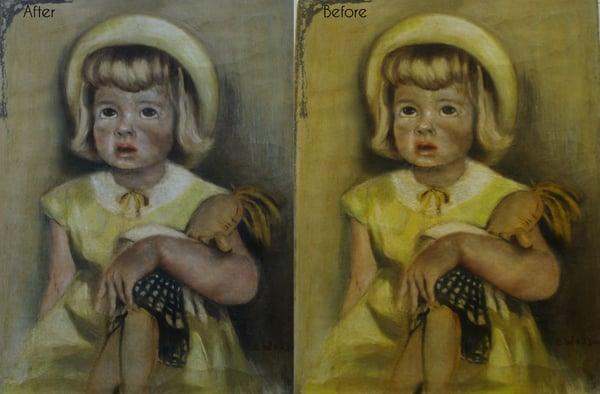 Oil Painting Restoration Before and After