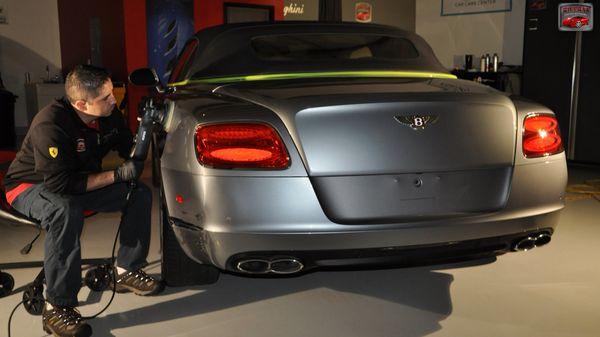 Bentley Continental GTC paint correction.