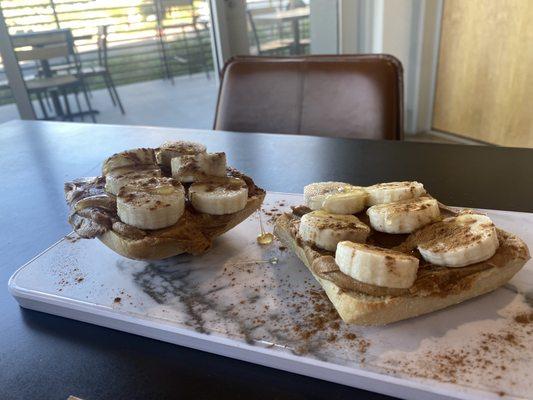 Cinnamon Banana toast ... like seriously ?! The best