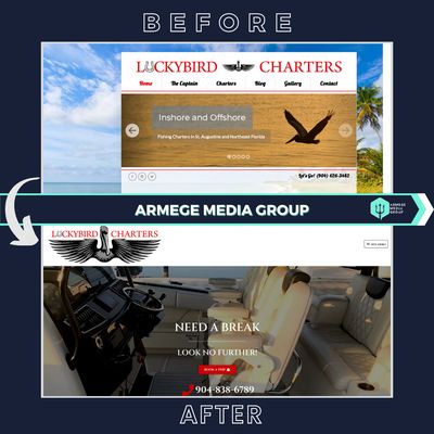 Armege Media Group built my website and has been managing it for the last few years. It looks amazing and my business has booming. Capt. Rob