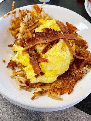 Bacon Egg & Cheese Hashbrown Bowl