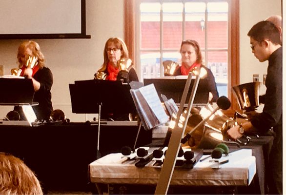 Holiday bells concert in the Fisher Meeting Room