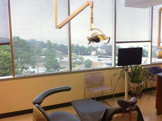 Beautiful view while sitting in the dental chair. Very relaxing