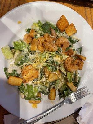 Cesar salad and added shrimp.