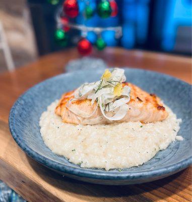 Salmon risotto