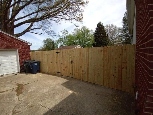 6' Solid Treated Wood Privacy Fence