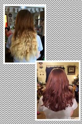 Before and after color & cut by Michelle Howell