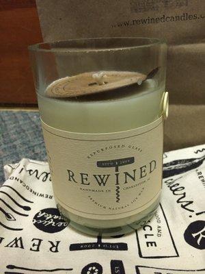 Rosé scented candle