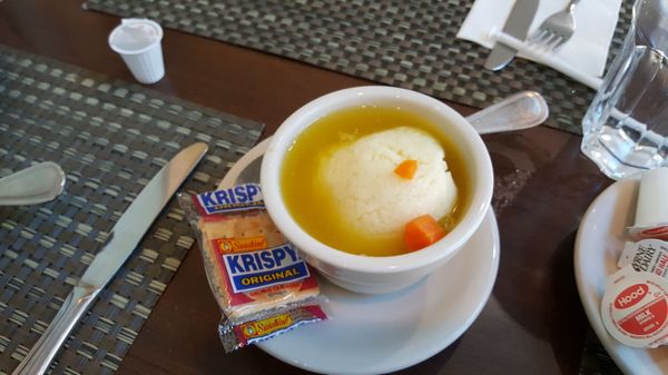 Matzo Ball Soup at Green Star Restaurant