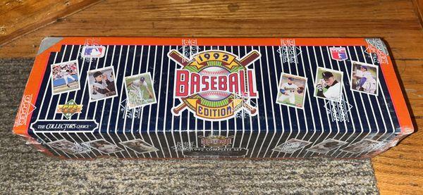 Sealed 1992 Upper Deck complete set. A PSA 10 of the Jeter alone is $600... We hope this one gets ripped in store.