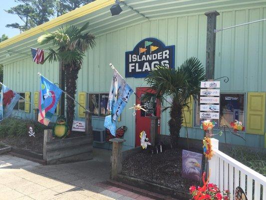 Islander Flags has some festive curb appeal.