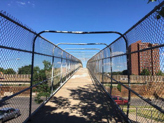 Waking across the bridge