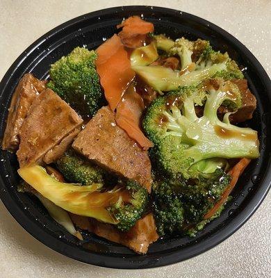 Vegan Beef with Broccoli.