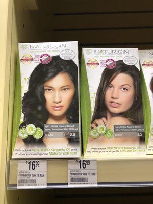 I like this natural hair color kit.