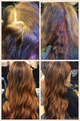 Color correction, one session