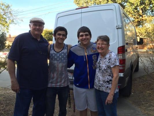 Jim and Sandy gently taught my boys how to help. The connection was instant! A challenging day became a positive experience!