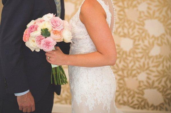 Gorgeous Couple at their loft wedding in Downtown Seattle Washington