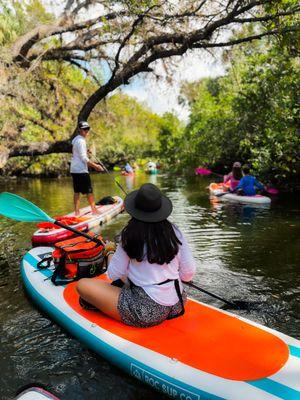 Weekend adventures on the Estero River. It can get crowded at times during the weekend. Best to book early.