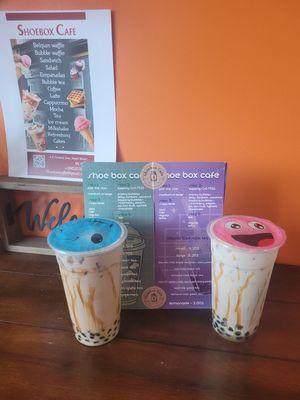 Milk black tea with tapioca boba