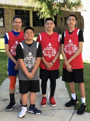 Supporting our pLaYhOuSe Future kids at their Kern County Jr High School All-Star Game. 3/17/2019