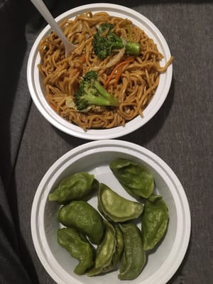 Veggie Lo Mein & Veggie Dumplings