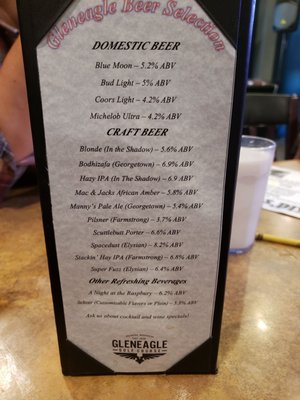 Beer list