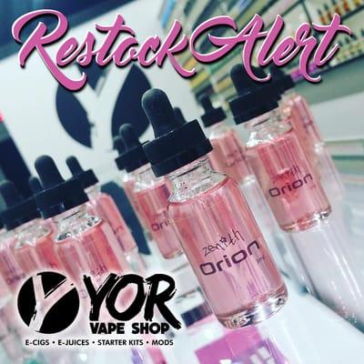 Restock on Zenith Orion at Yor Vape Shop, Auburn Hills, MI