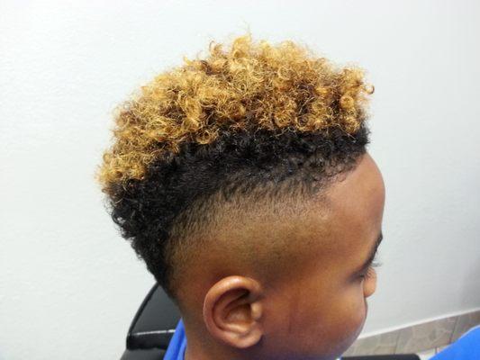 Mohawk with colored tips