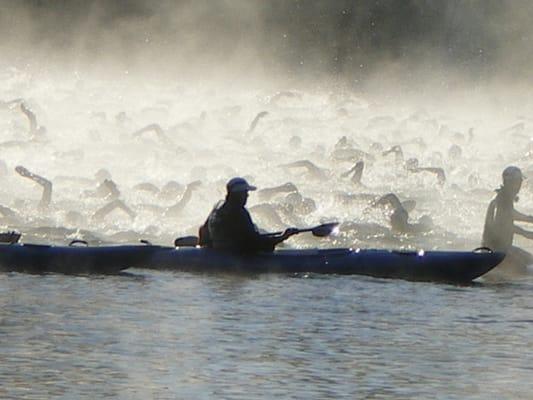 Ironman Lake Placid Swim Start