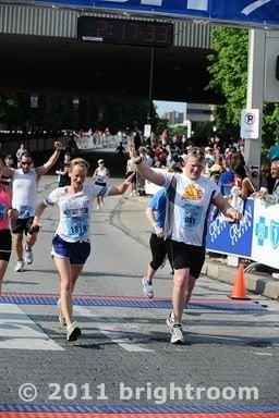 Running is a hobby of mine. This was a Half Marathon with one of my sisters.