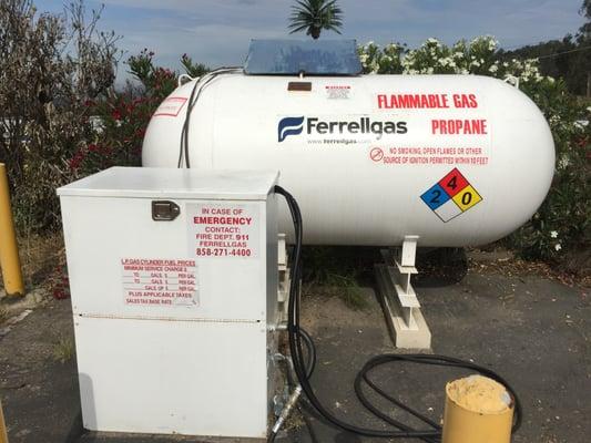 We fill propane tanks!