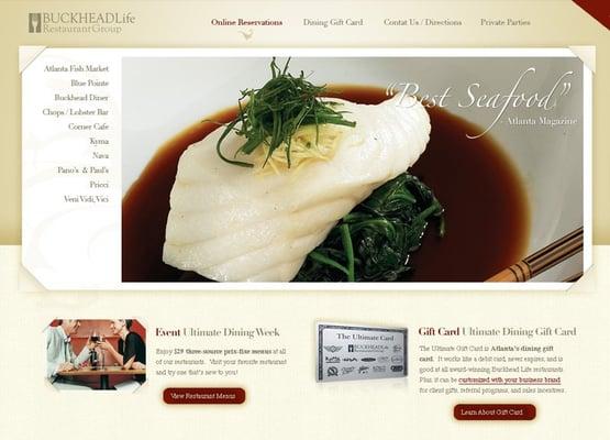 Buckhead Life Restaurant Group Redesign 2008