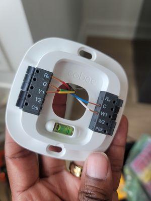 Thermostat installation