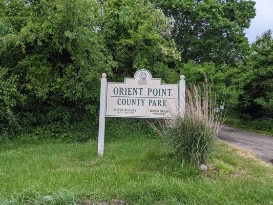 Entrance to Orient Point County Park, Orient NY