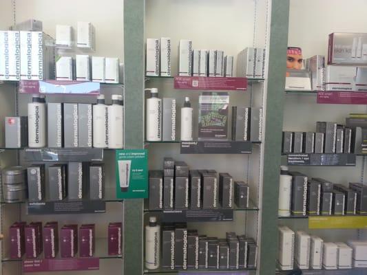 Dermalogica skin care products available.