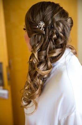 Wedding day hair