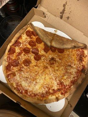 This is how I received my pizza!