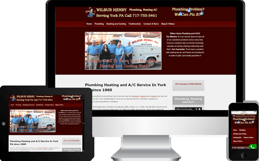 Wilbur Henry Plumbing Website