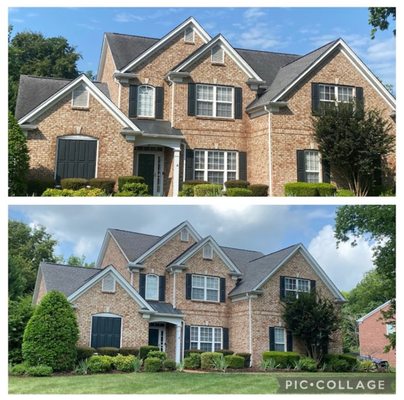 Check out this before and after on one of our roof jobs in Chelsea, AL!